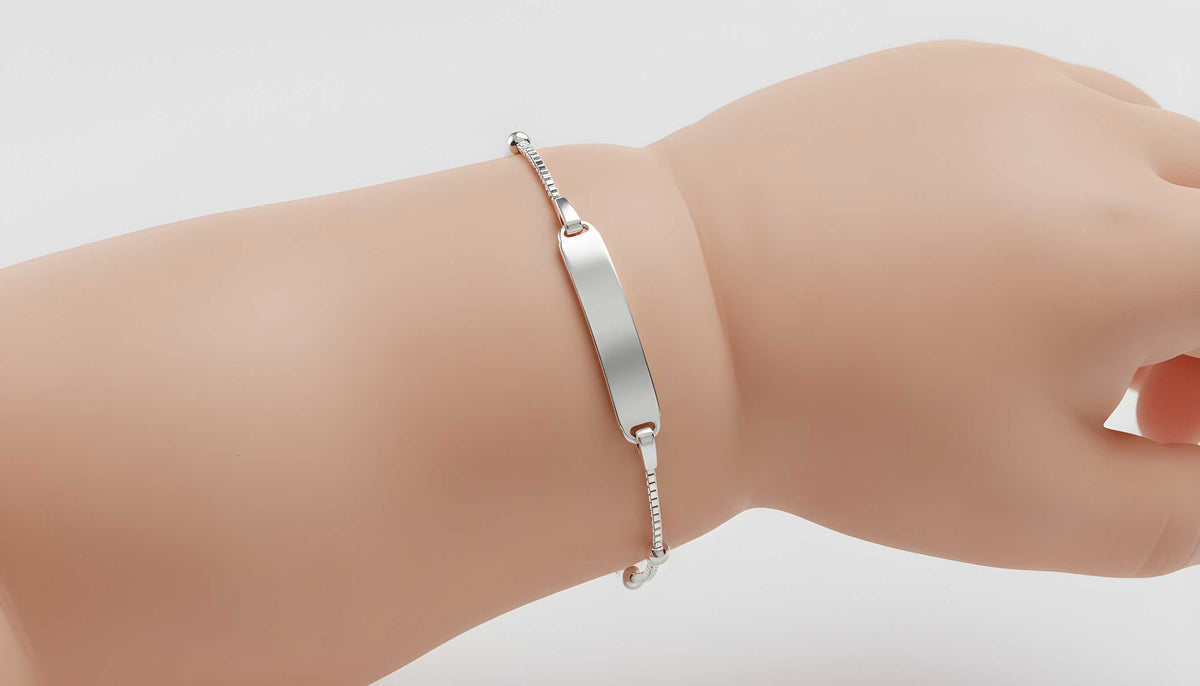 Zilveren baby armband - Di Lusso