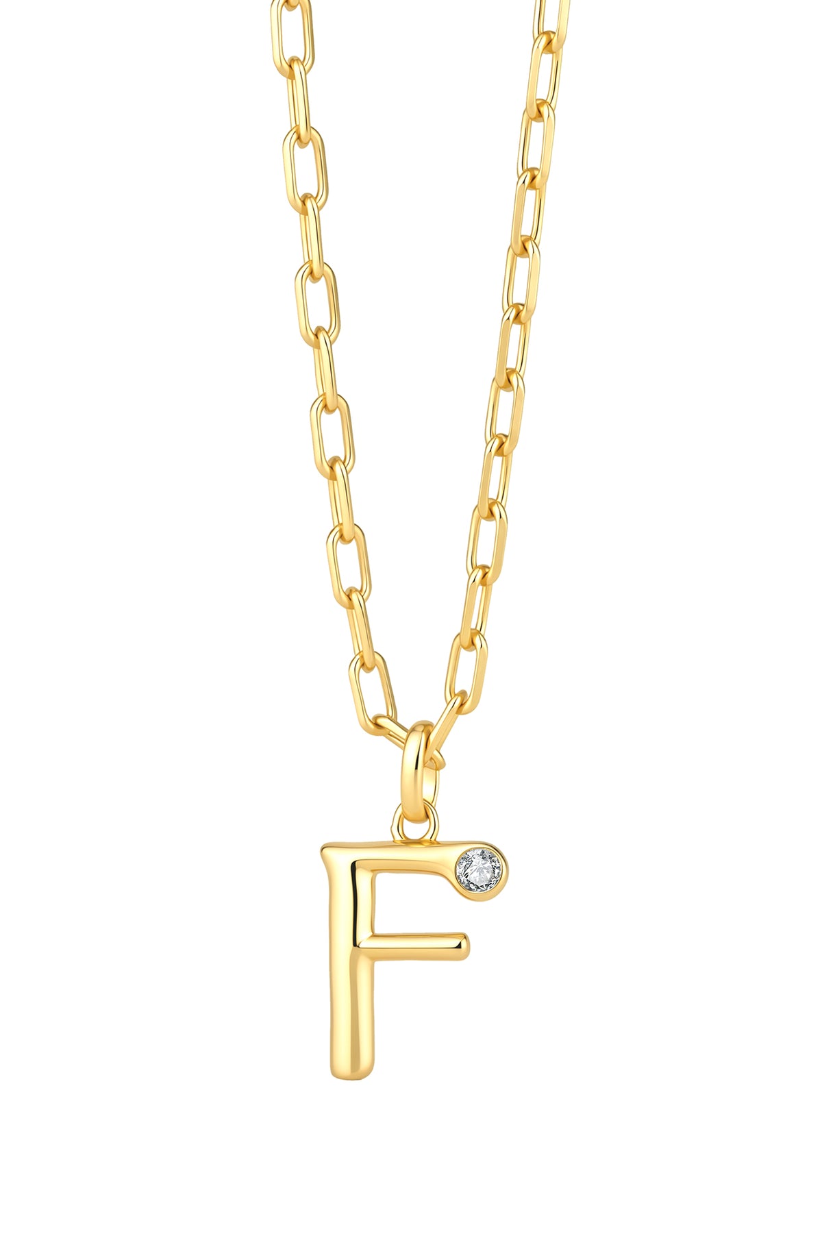 Statement Lettercollier 0.10 ct Lab Grown Diamant A t/m Z