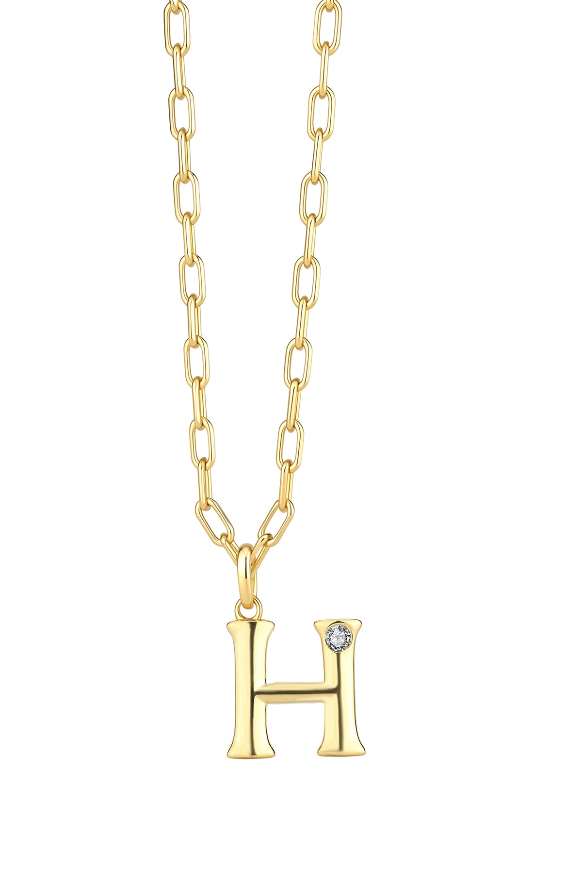 Statement Lettercollier 0.10 ct Lab Grown Diamant A t/m Z