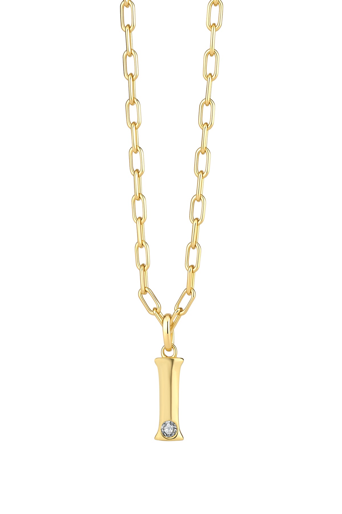 Statement Lettercollier 0.10 ct Lab Grown Diamant A t/m Z