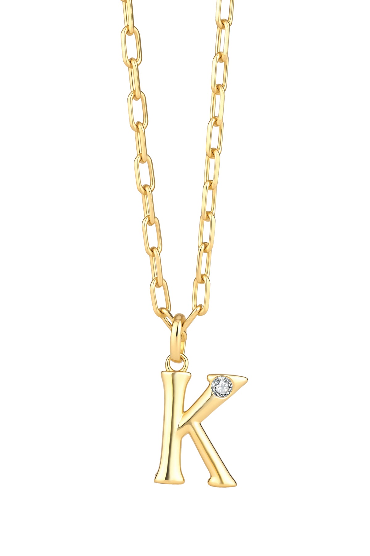 Statement Lettercollier 0.10 ct Lab Grown Diamant A t/m Z