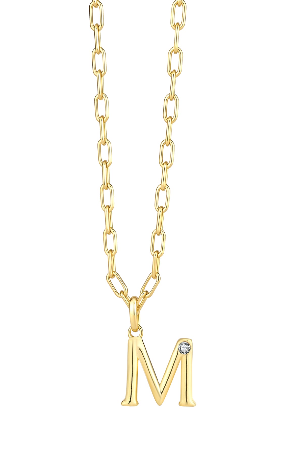 Statement Lettercollier 0.10 ct Lab Grown Diamant A t/m Z