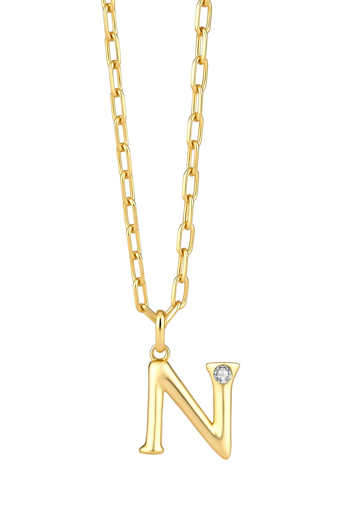 Statement Lettercollier 0.10 ct Lab Grown Diamant A t/m Z