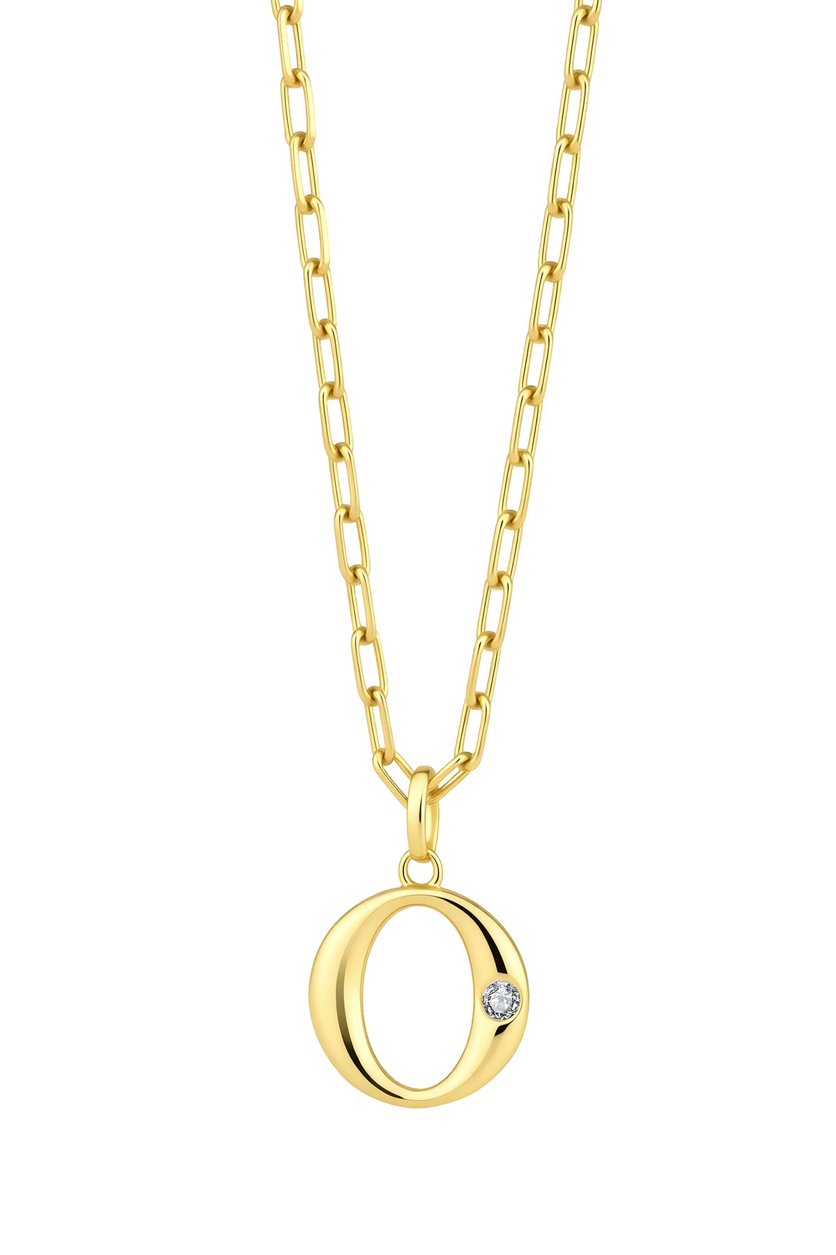 Statement Lettercollier 0.10 ct Lab Grown Diamant A t/m Z