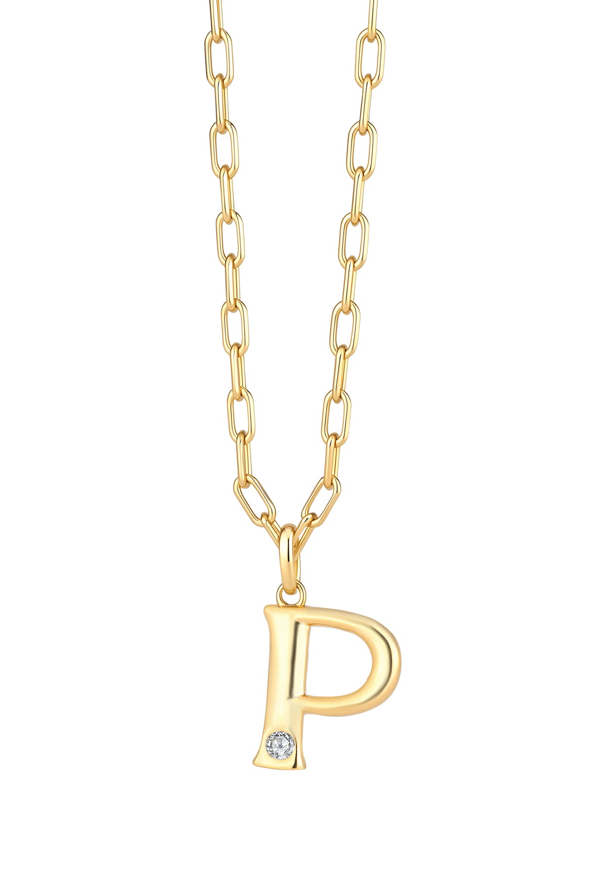 Statement Lettercollier 0.10 ct Lab Grown Diamant A t/m Z