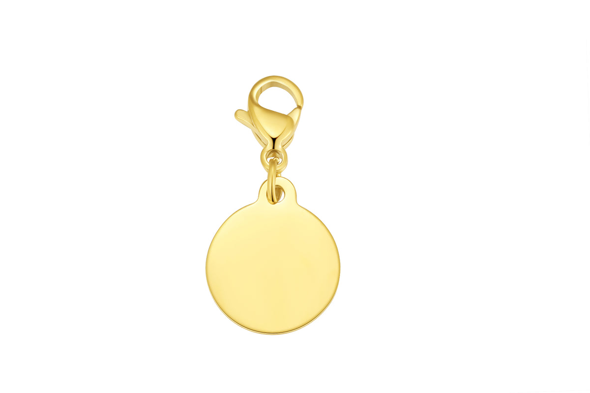 Stainless steel bedel los goldplated - Di Lusso