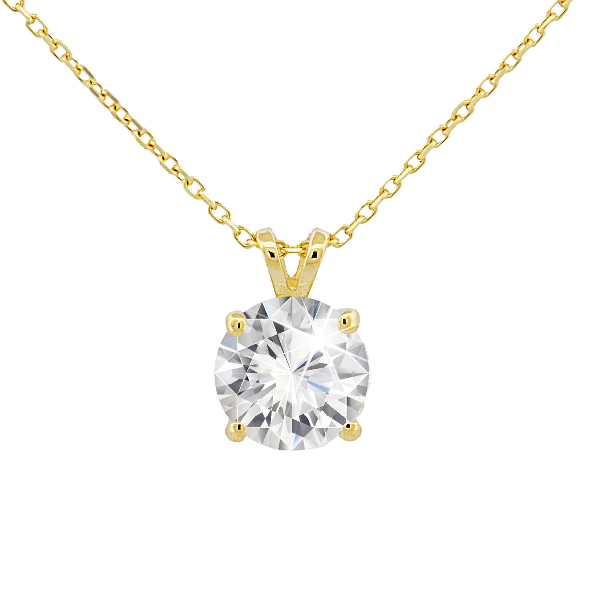 14K Gouden Hanger – 1.00 ct Lab Grown Diamant - Di Lusso