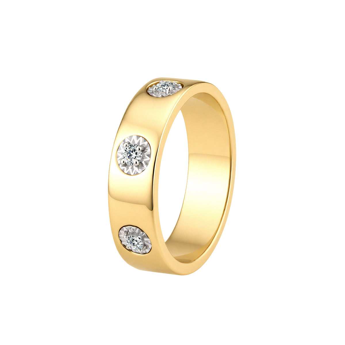 True Love Ring 0.12ct Lab Grown Diamant 18k goldplated - Di Lusso