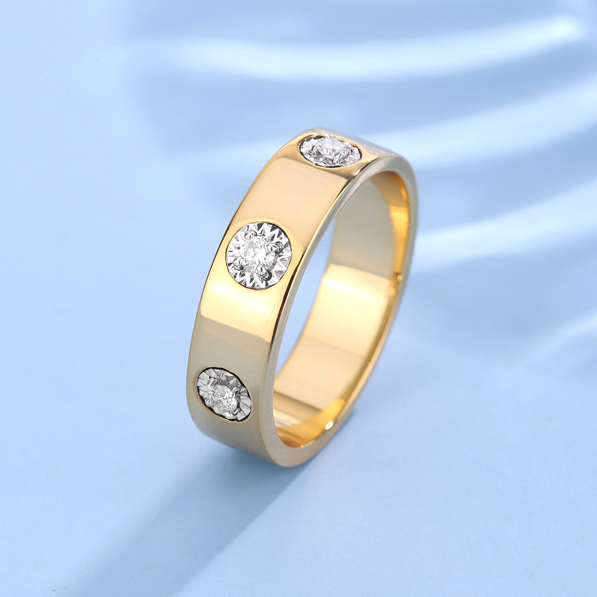 True Love Ring 0.12ct Lab Grown Diamant 18k goldplated - Di Lusso