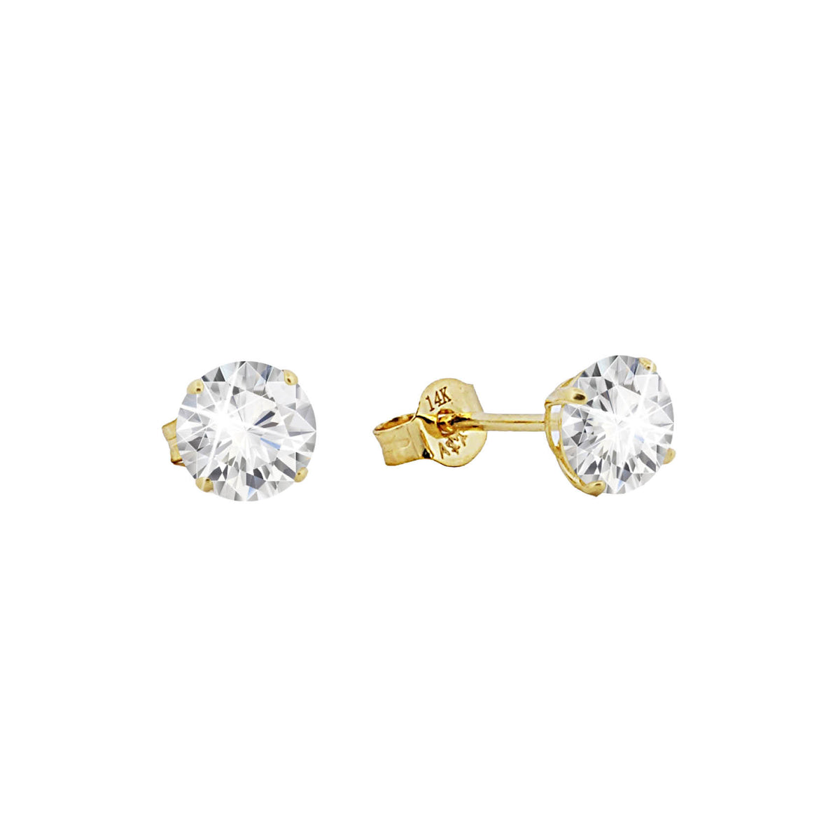 14K Gouden Oorstekers – 0.90 ct Lab Grown Diamant - Di Lusso