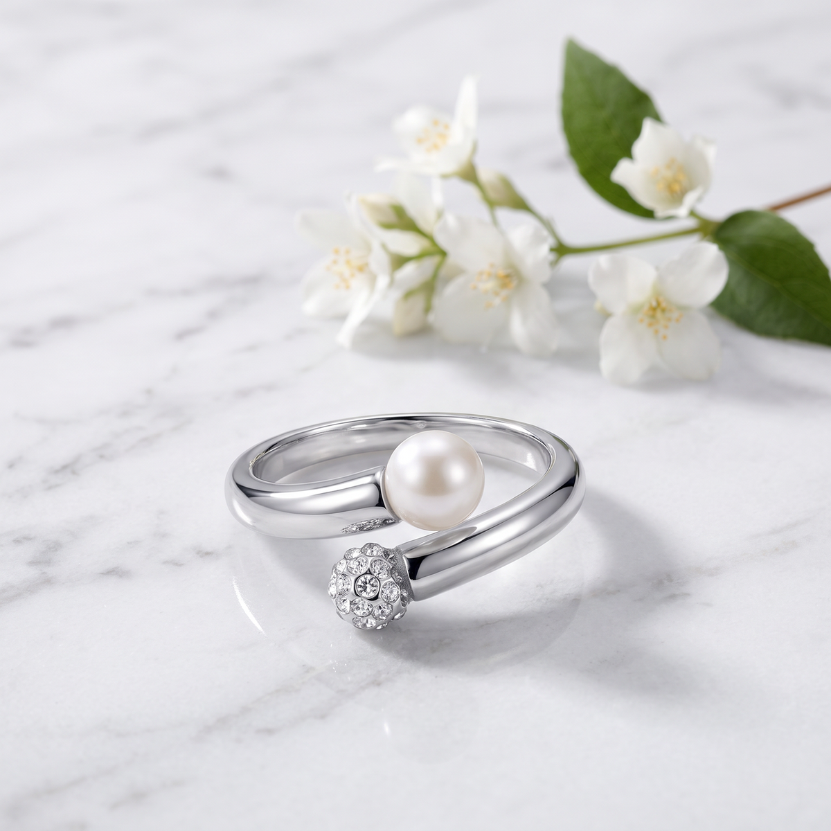 Sterling zilveren ring Bella - Di Lusso