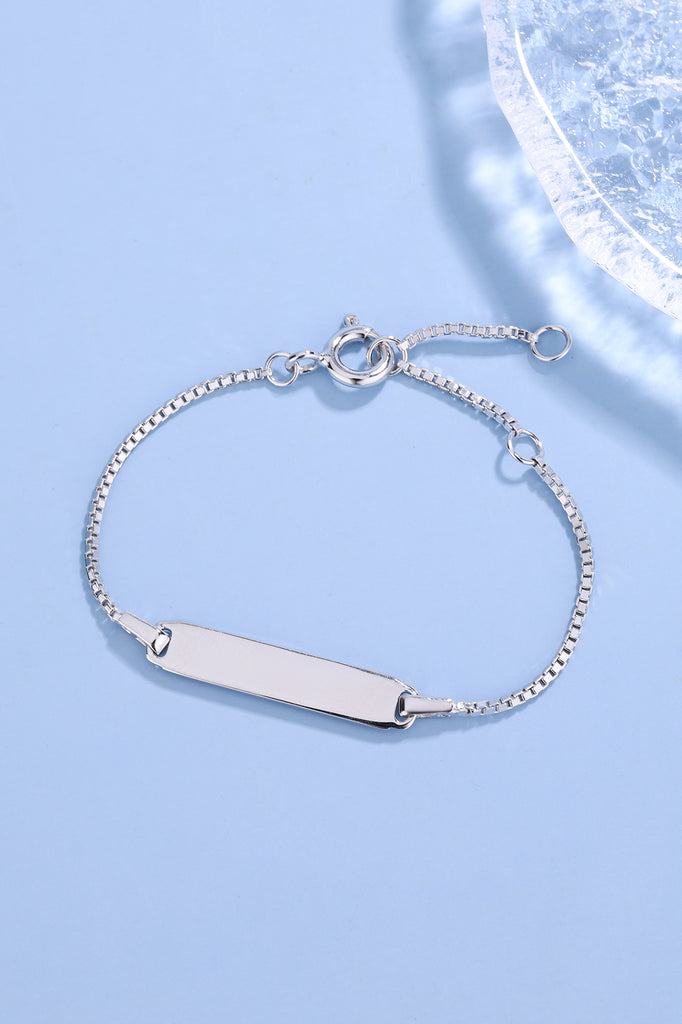 Zilveren baby armband