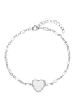 Zilveren armband met hartje
