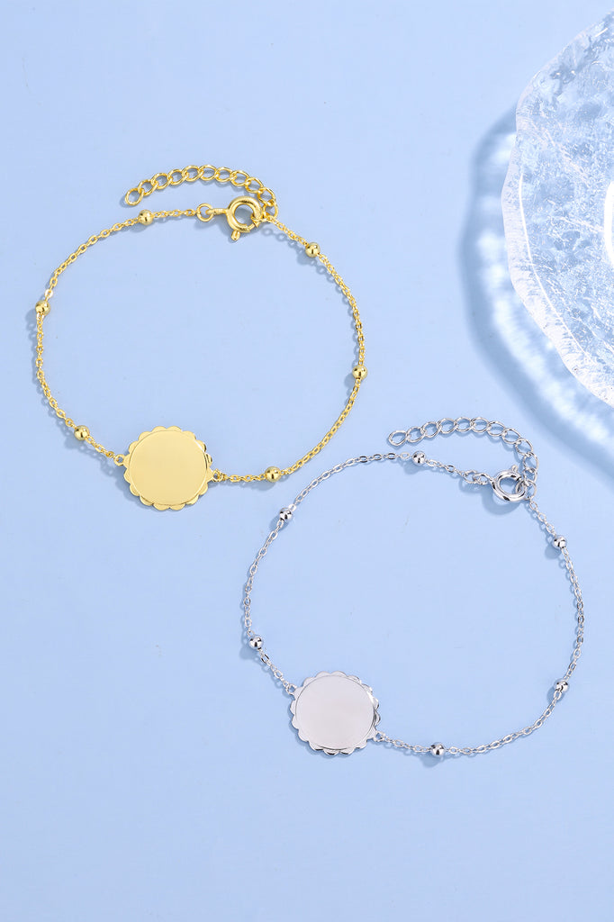 Zilveren armband met rondje