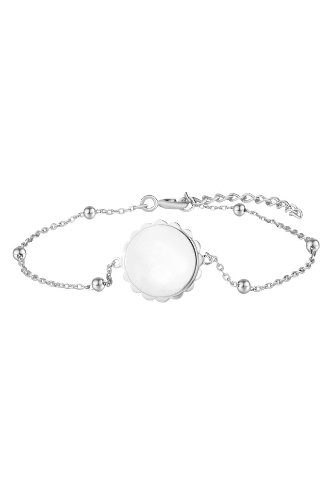 Zilveren armband met rondje