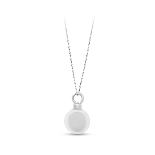Pendentif en argent en forme de boule 12 mm. Brillant