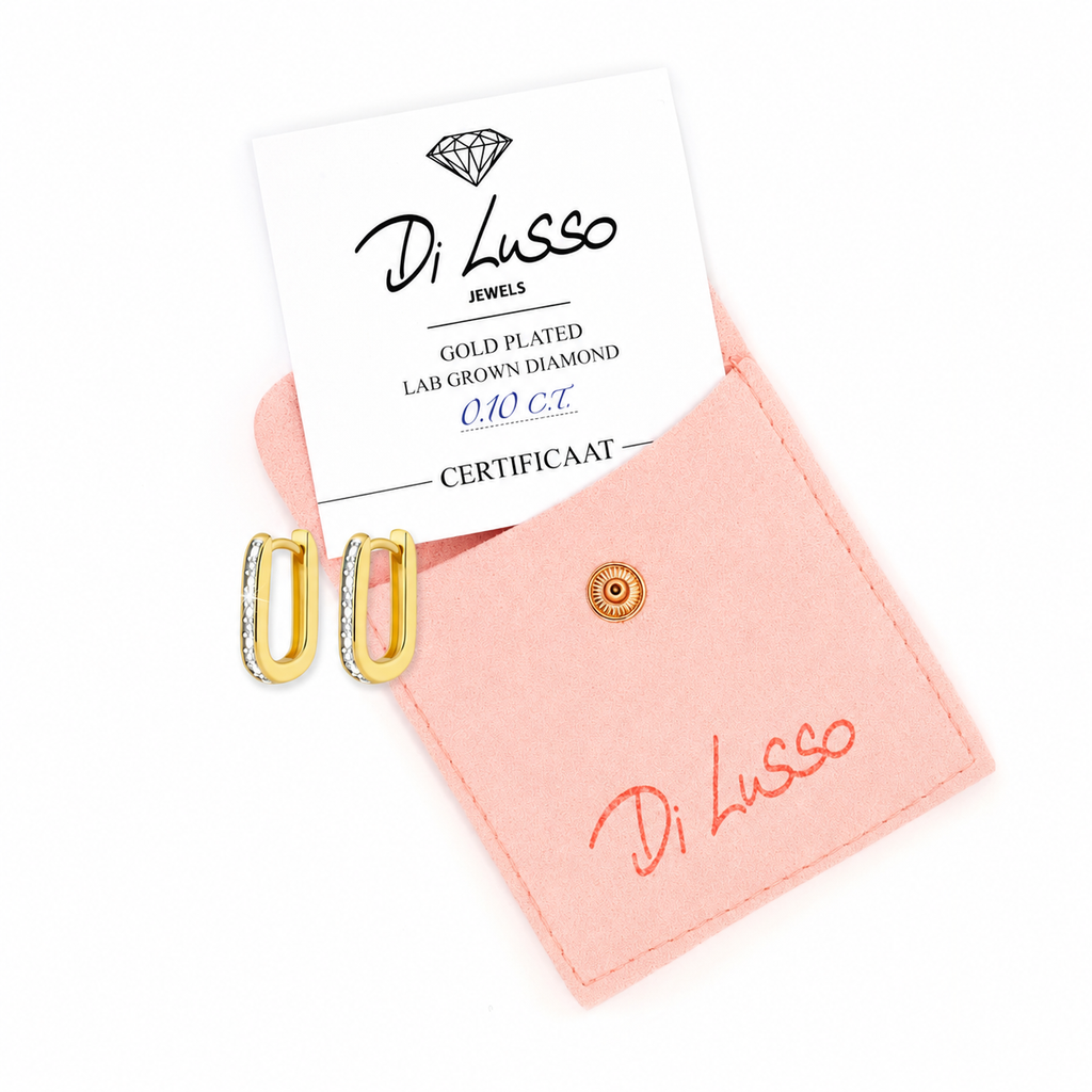 Armband Kreis 0,10 ct Lab-Grown Diamant goldplattiert