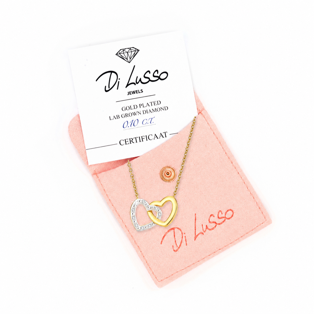 Hart Collier 0.10ct Lab Grown Diamant Goldplated - Di Lusso