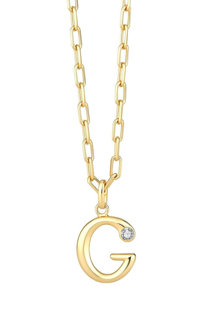 Statement Lettercollier 0.10 ct Lab Grown Diamant A t/m Z