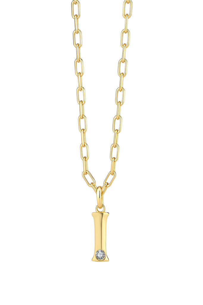 Statement Lettercollier 0.10 ct Lab Grown Diamant A t/m Z