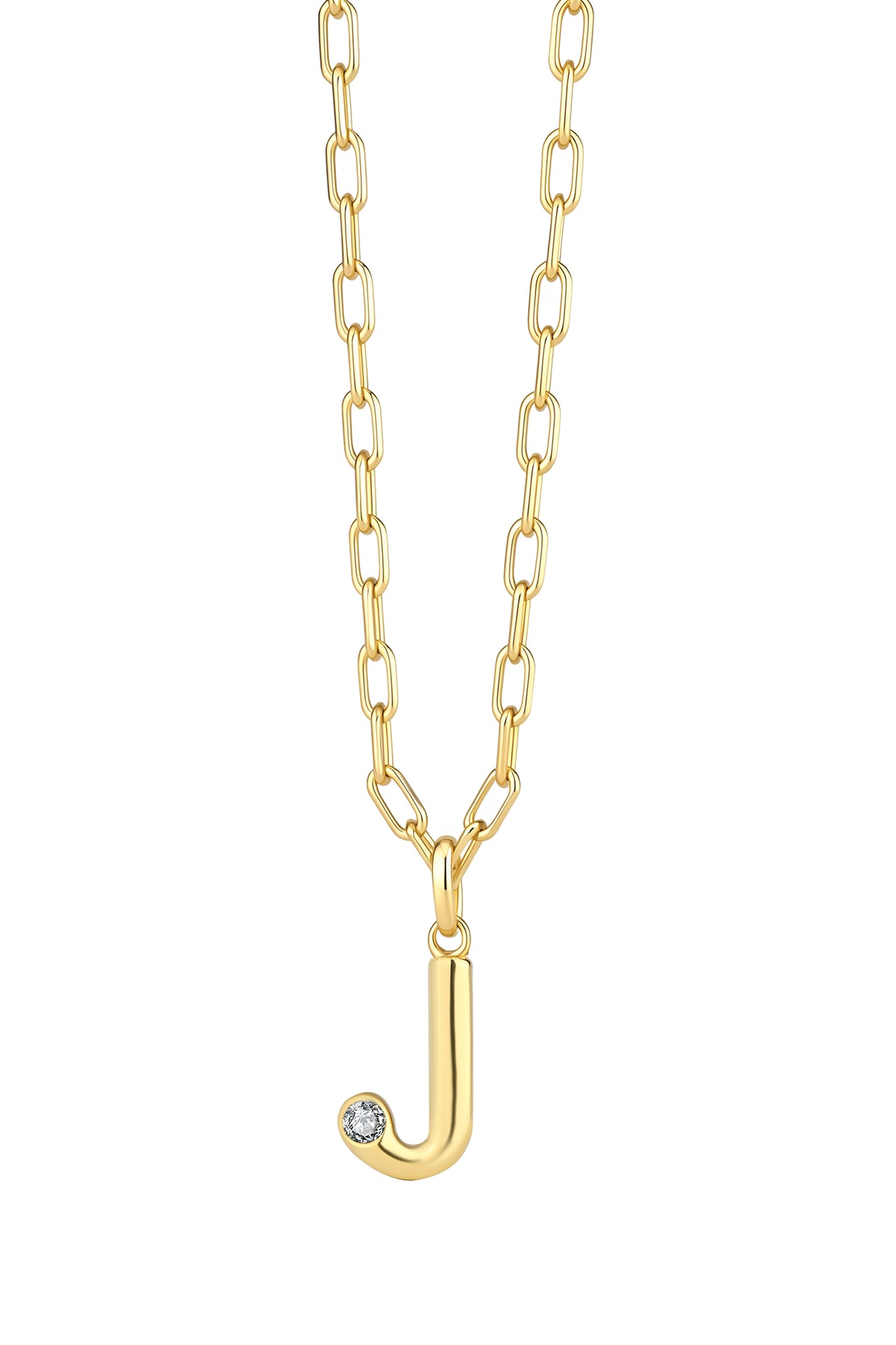 Statement Lettercollier 0.10 ct Lab Grown Diamant A t/m Z