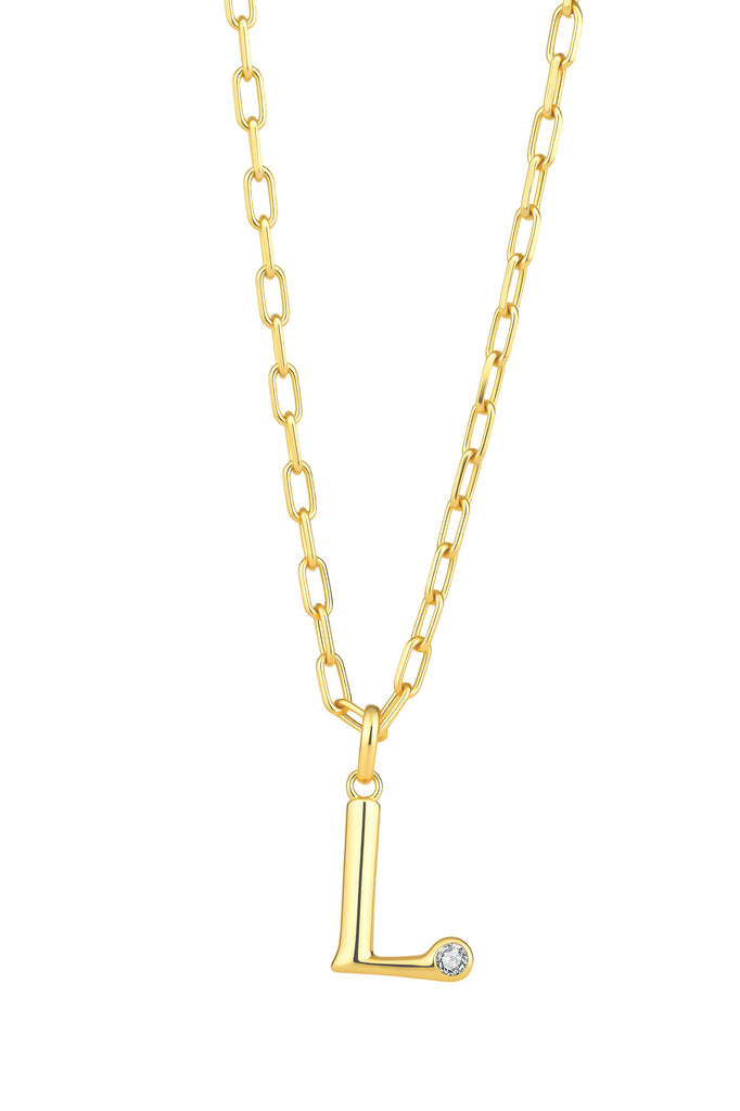 Statement Lettercollier 0.10 ct Lab Grown Diamant A t/m Z
