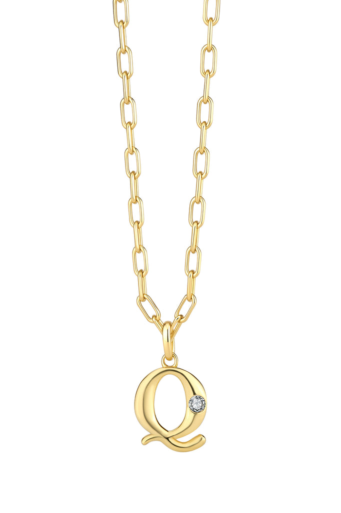 Statement Lettercollier 0.10 ct Lab Grown Diamant A t/m Z