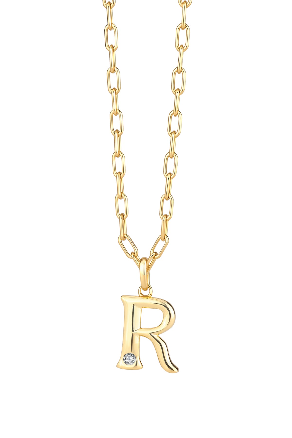 Statement Lettercollier 0.10 ct Lab Grown Diamant A t/m Z