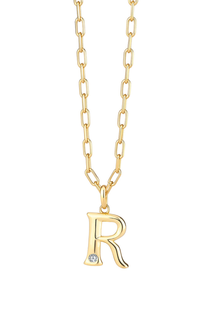 Statement Lettercollier 0.10 ct Lab Grown Diamant A t/m Z