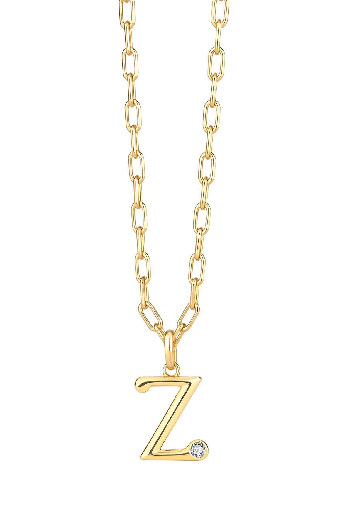 Statement Lettercollier 0.10 ct Lab Grown Diamant A t/m Z
