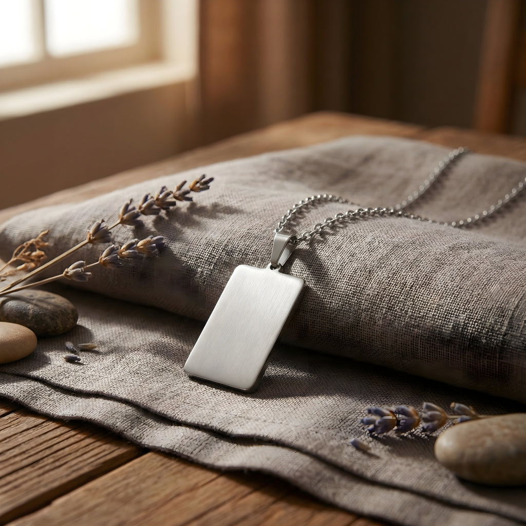 Stainless steel hanger met collier - Di Lusso