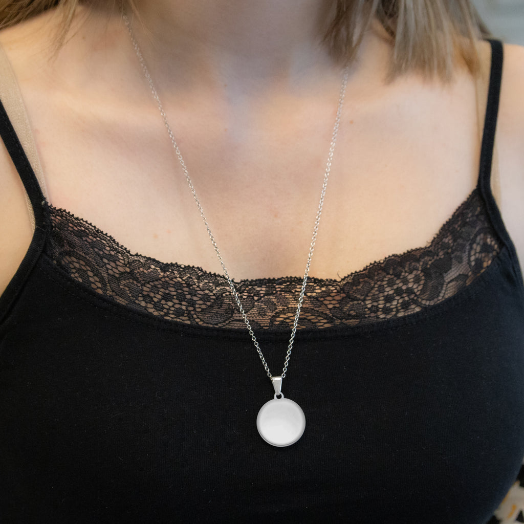 Stainless Steel hanger met collier