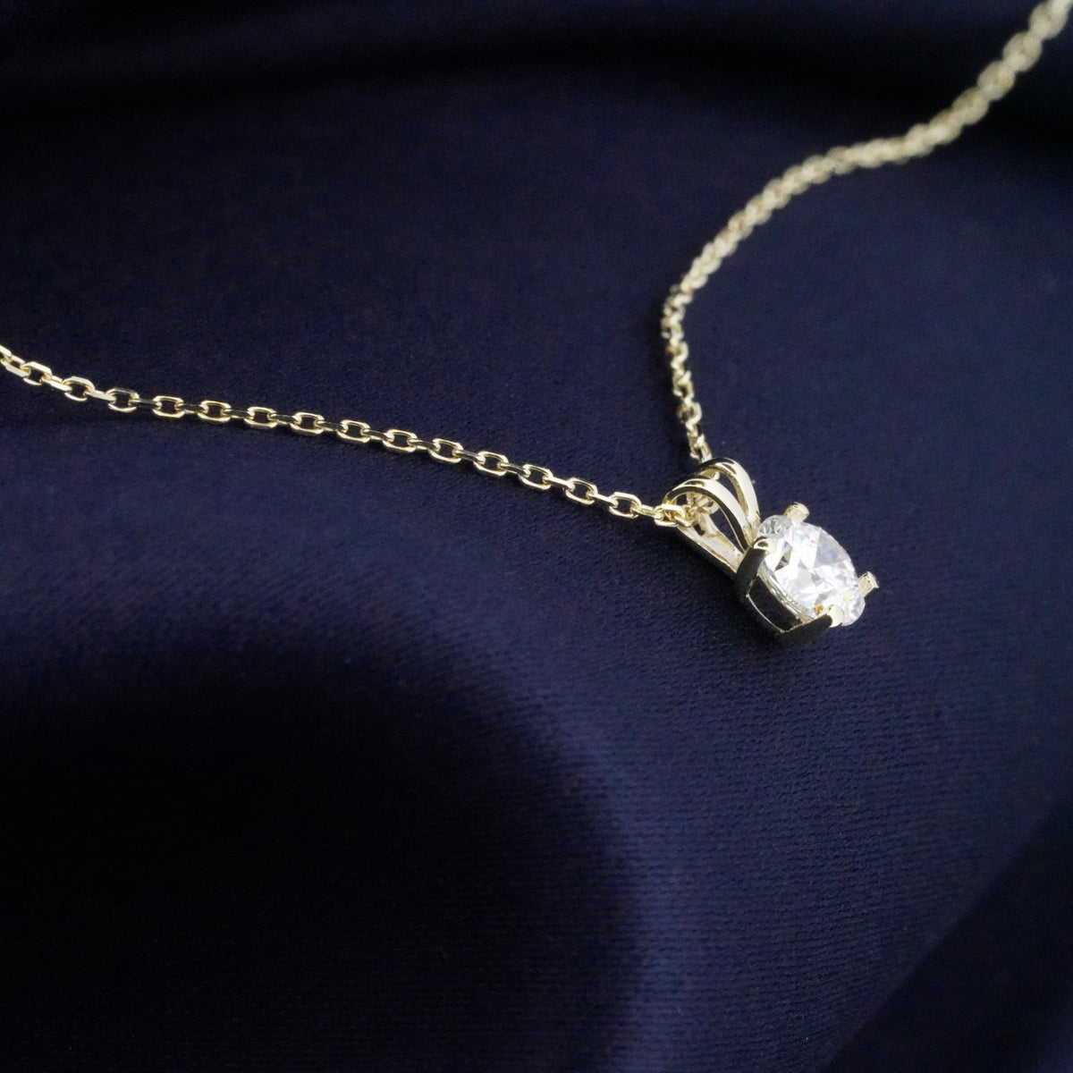 14K Gouden Hanger – 0.25ct Lab Grown Diamant - Di Lusso