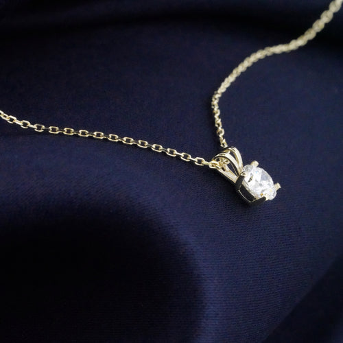 14K Gouden Collier met hanger – 0.25ct Lab Grown Diamant