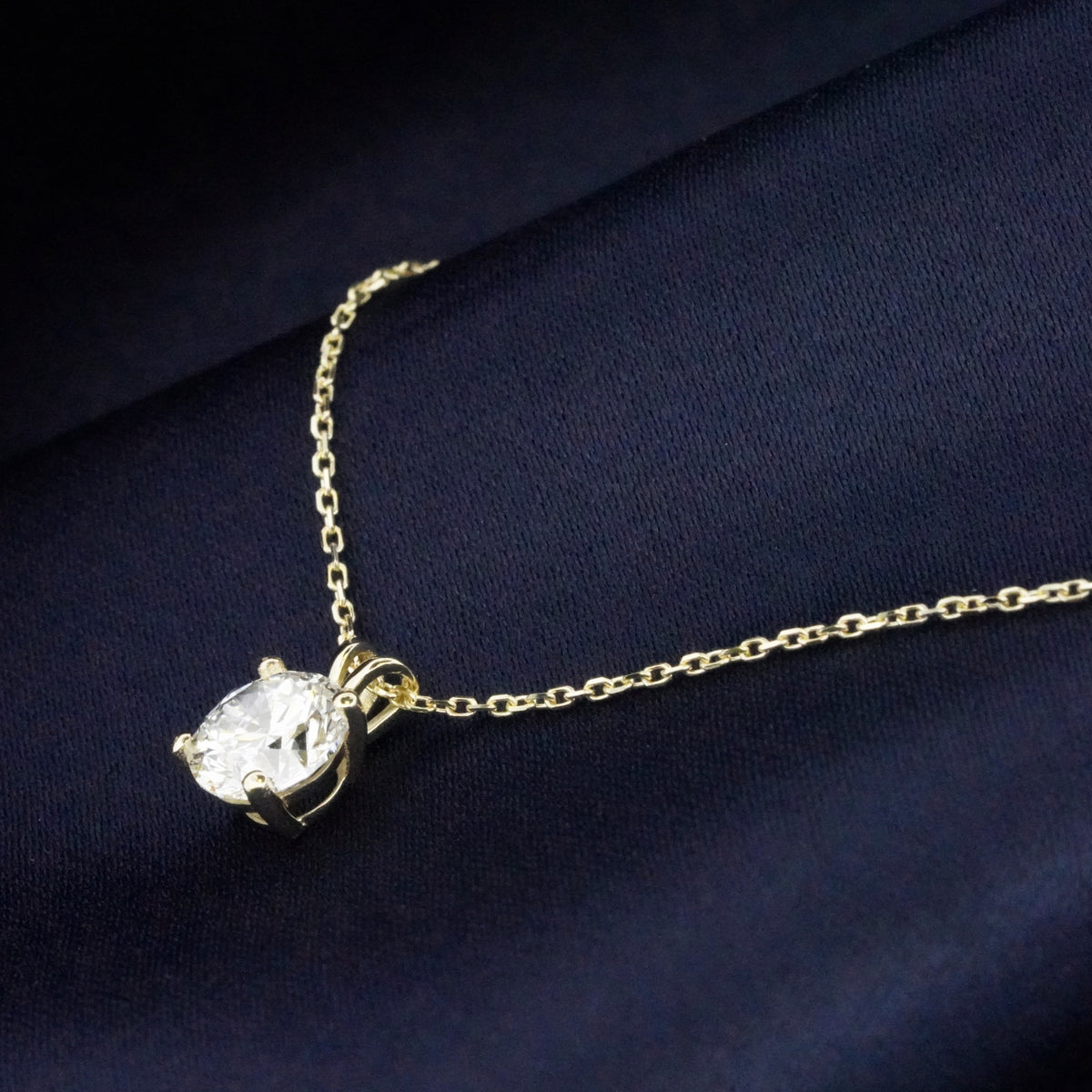 14K Gouden Hanger  – 0.70 ct Lab Grown Diamant - Di Lusso