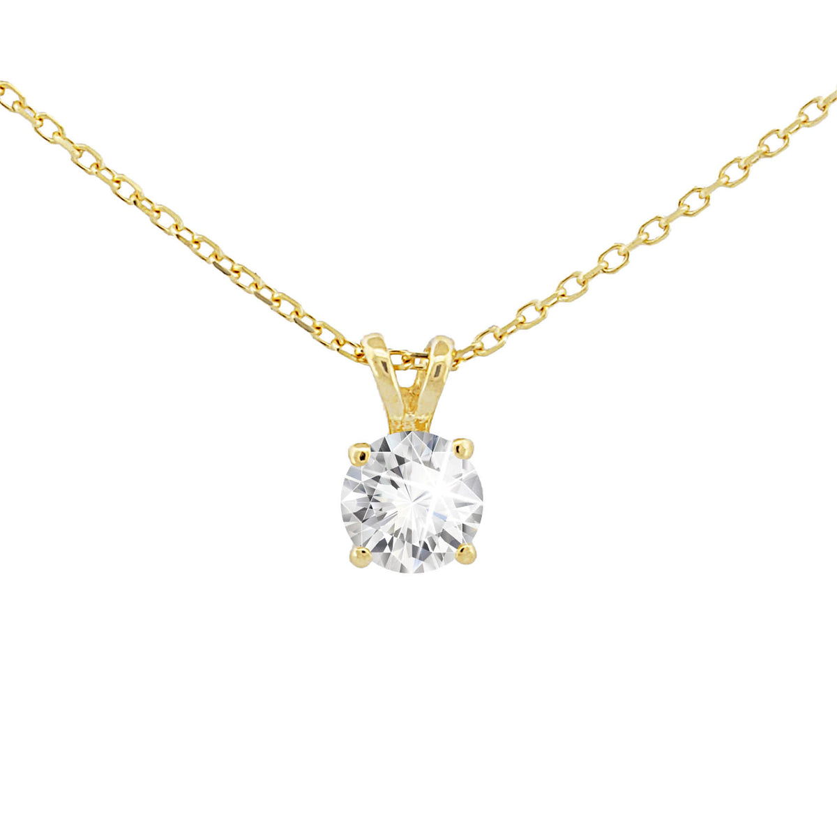 14K Gouden Hanger – 0.25ct Lab Grown Diamant - Di Lusso