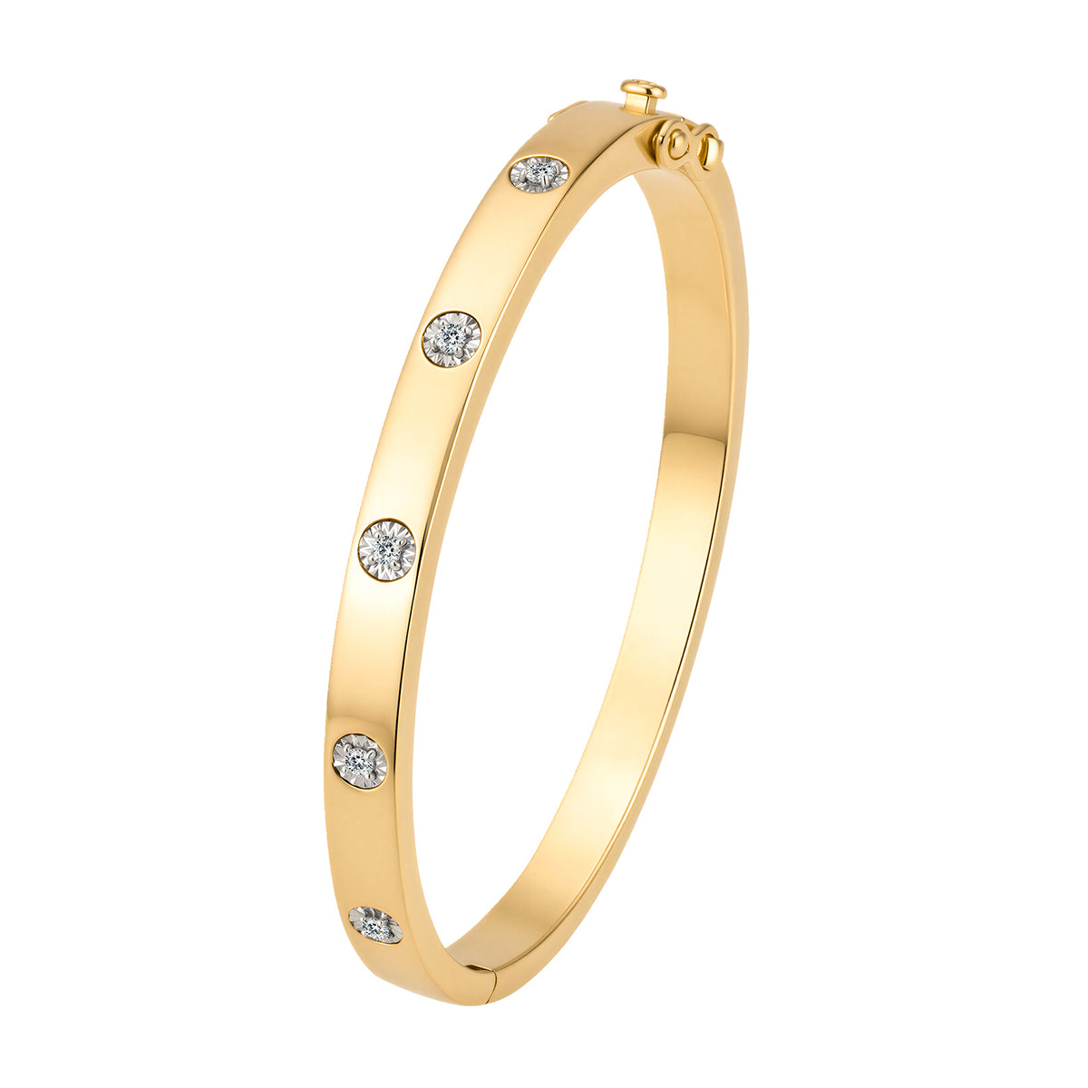 True Love Bangle 0.20ct Lab Grown Diamant 18k goldplated - Di Lusso