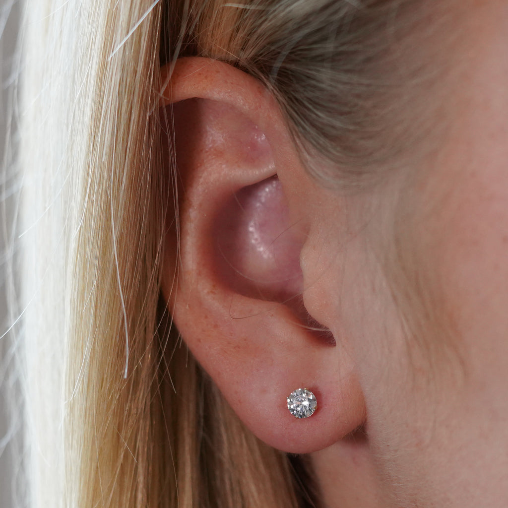 14K Gouden Oorstekers – 0.40 ct Lab Grown Diamant