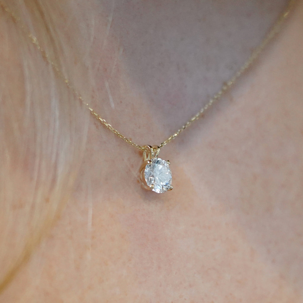 14K Gouden Collier met hanger – 0.70 ct Lab Grown Diamant