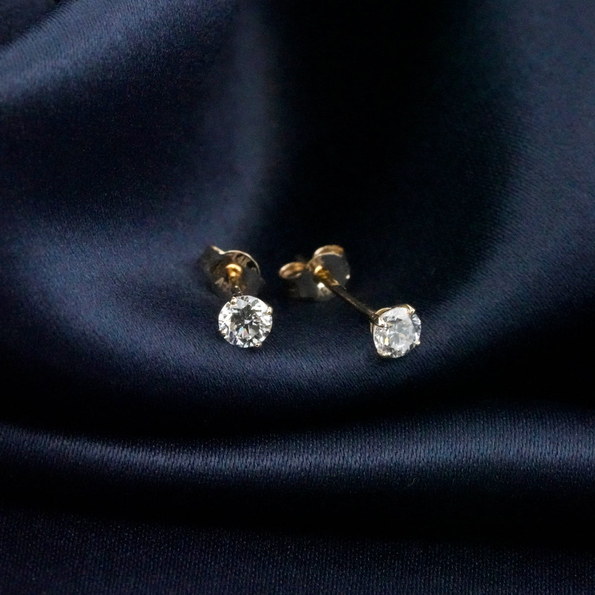 14K Gouden Oorstekers – 0.25 ct Lab Grown Diamant - Di Lusso