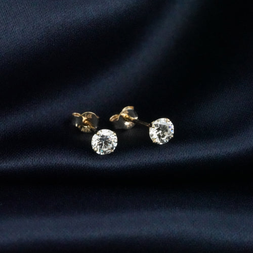14K Gouden Oorstekers – 0.40 ct Lab Grown Diamant