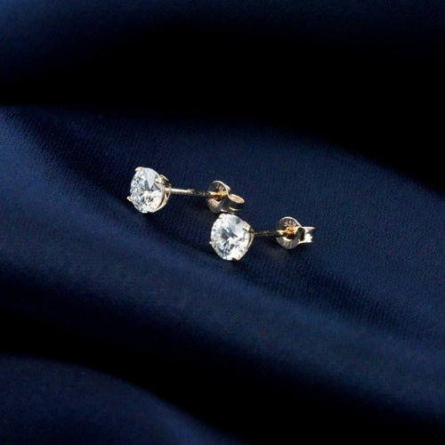 14K Gouden Oorstekers – 0.60 ct Lab Grown Diamant