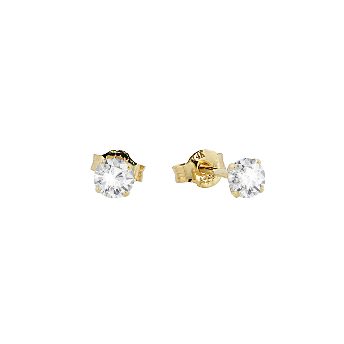 14K Gouden Oorstekers – 0.25 ct Lab Grown Diamant - Di Lusso