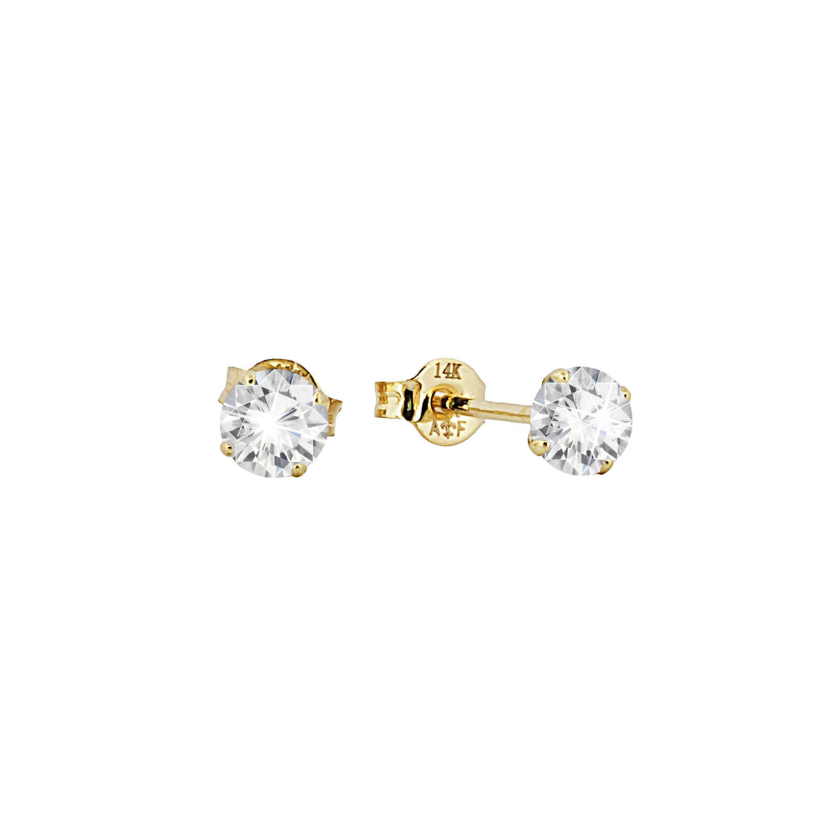 14K Gouden Oorstekers – 0.40 ct Lab Grown Diamant - Di Lusso