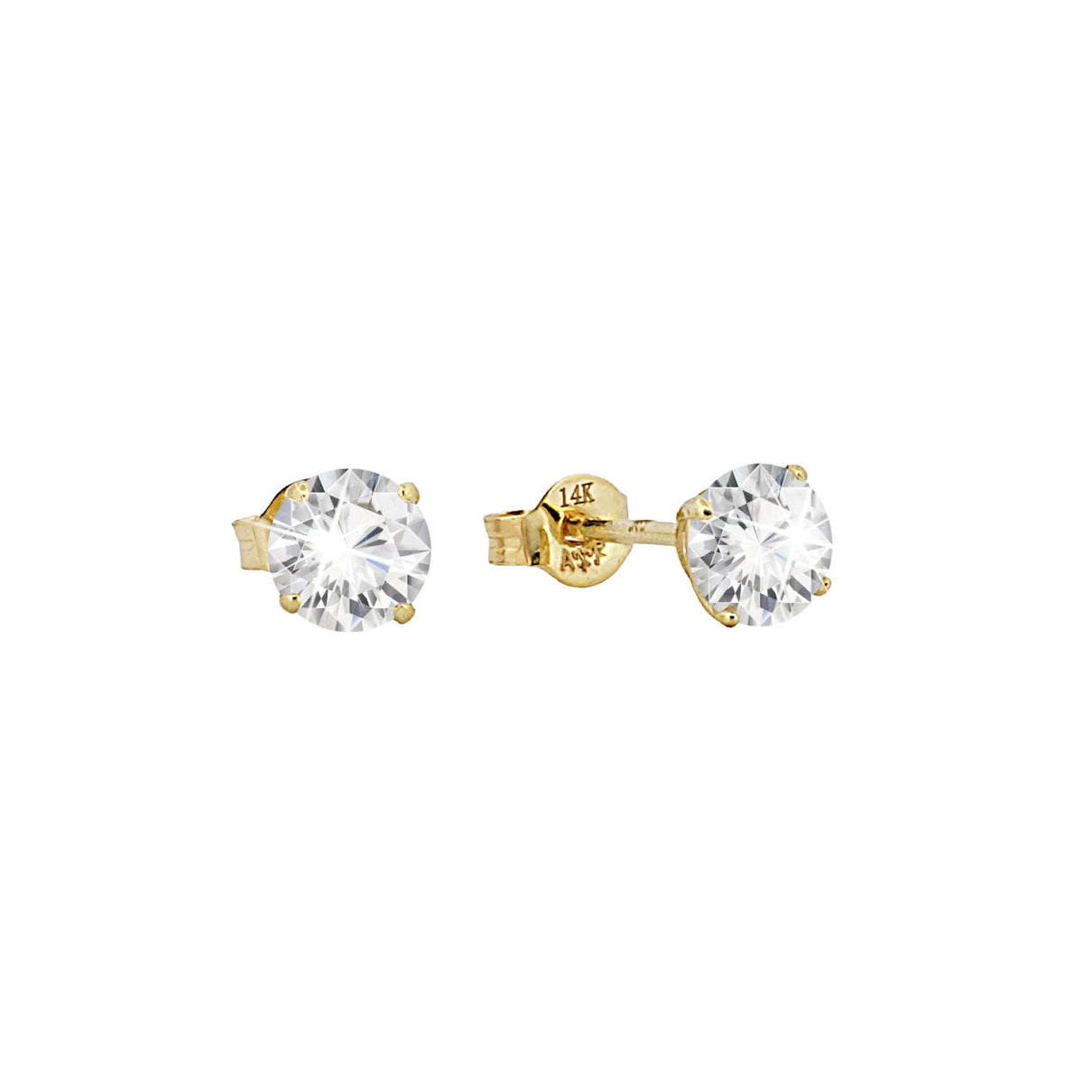 14K Gouden Oorstekers – 0.60 ct Lab Grown Diamant - Di Lusso