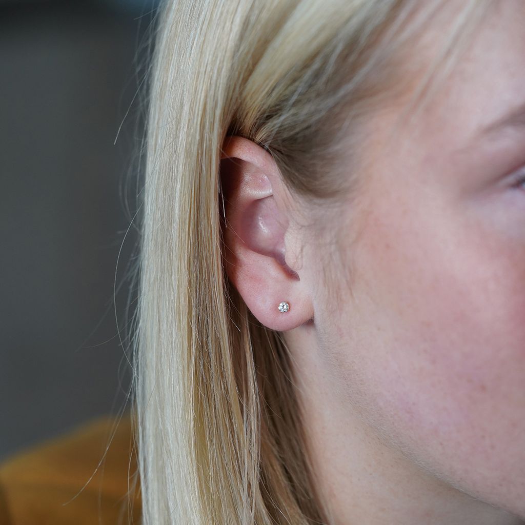 14K Gouden Oorstekers – 0.25 ct Lab Grown Diamant