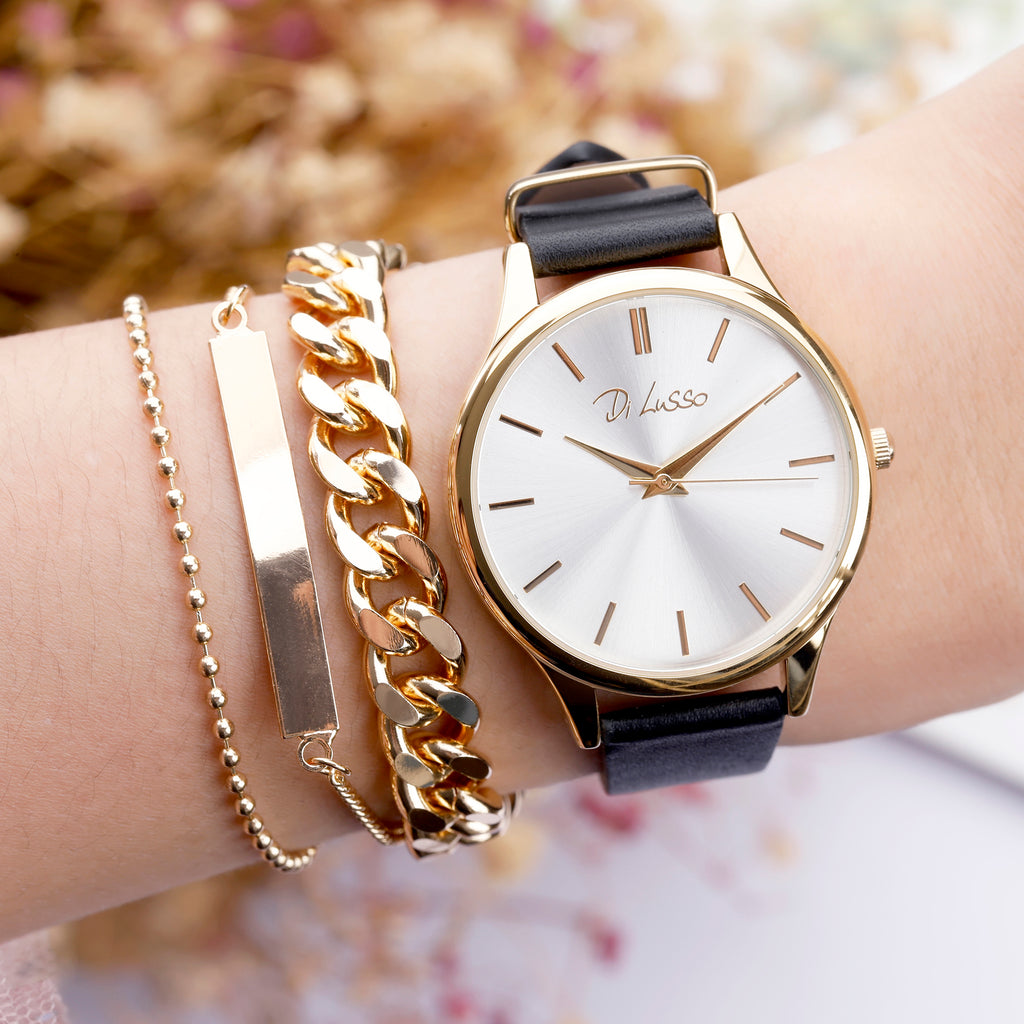 Di Lusso luxe horloge en armband set Maisey