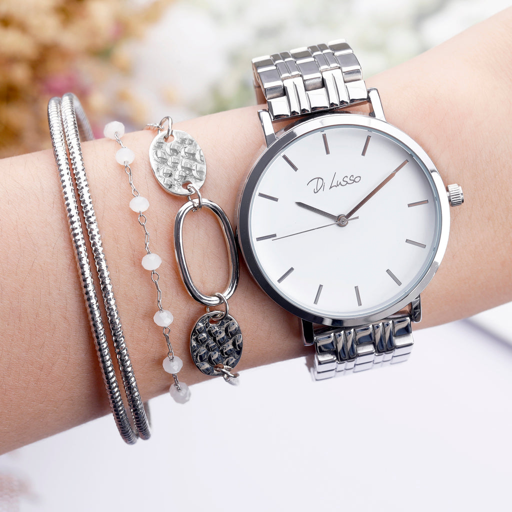 Di Lusso luxe horloge en armband set Odelia