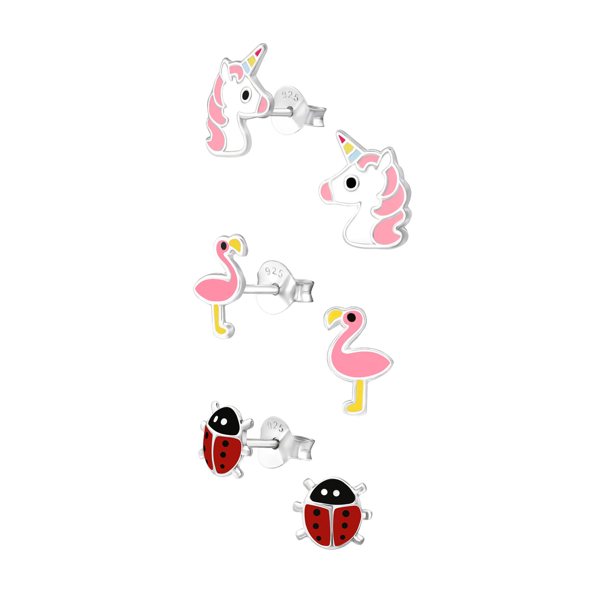 Zilveren oorknopjesset Zoë - Di Lusso