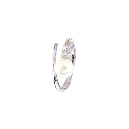 zilveren multimaat ring met parel - DiLusso Jewels